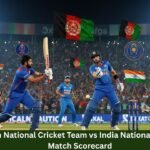 Afghanistan National Cricket Team vs India National Cricket Team Match Scorecard