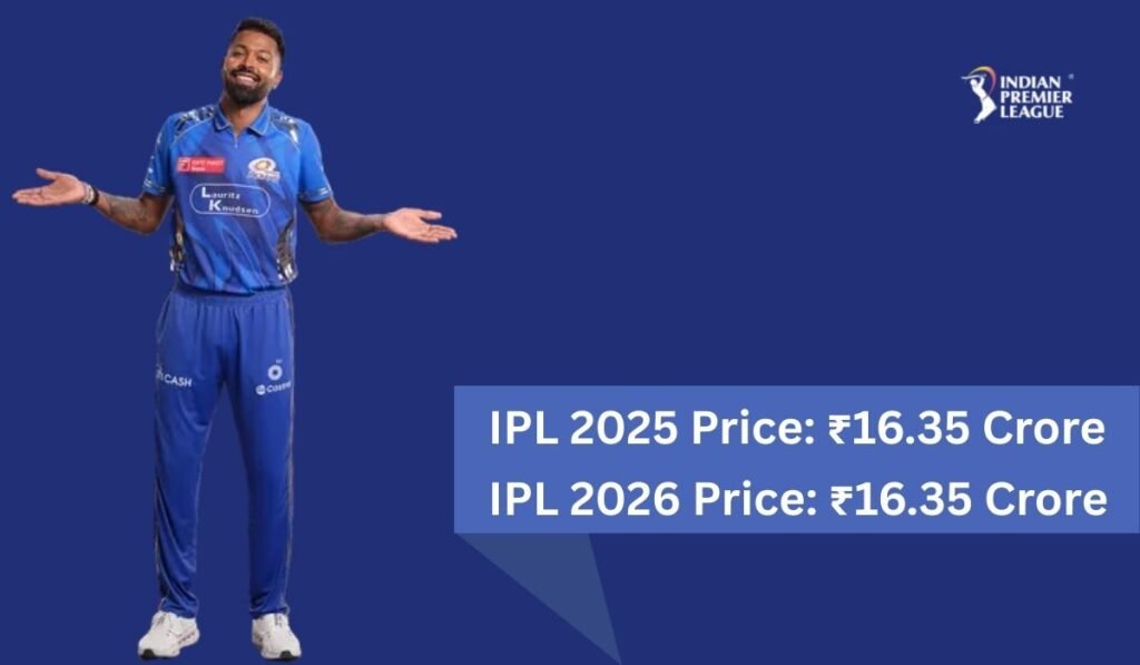 Hardik Pandya IPL 2025 Price