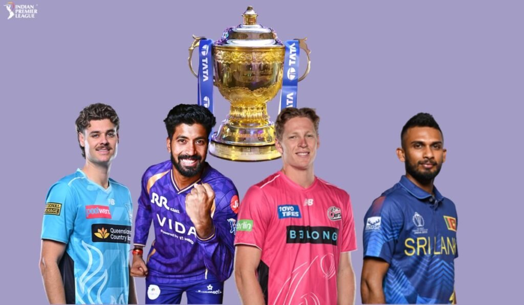 CSK, KKR, SRH and RR Announce Key Replacement Players